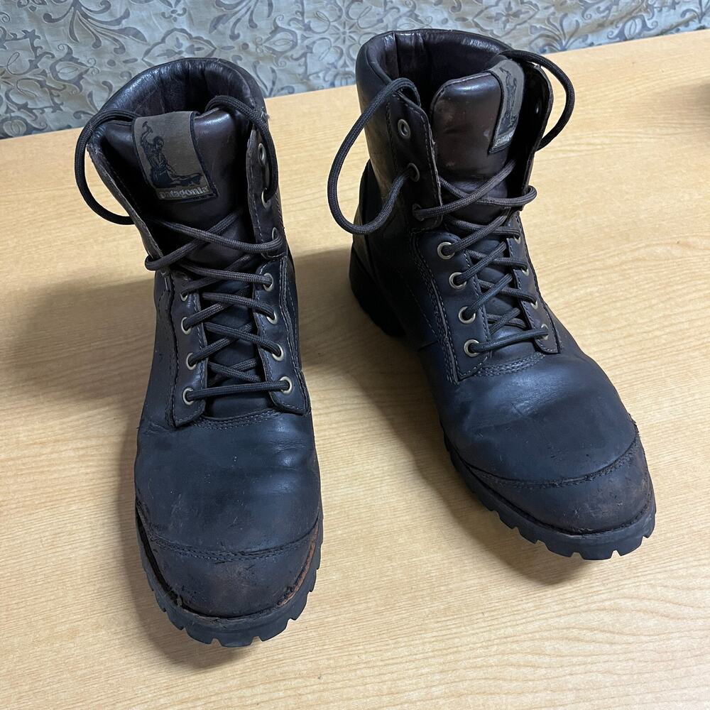 Patagonia Tin Shed 6” Waterproof Espresso Leather Work Boots Men's US 9.5